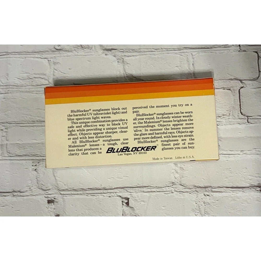 BluBlocker High Resolution Sunglasses – New Old Stock (NOS)